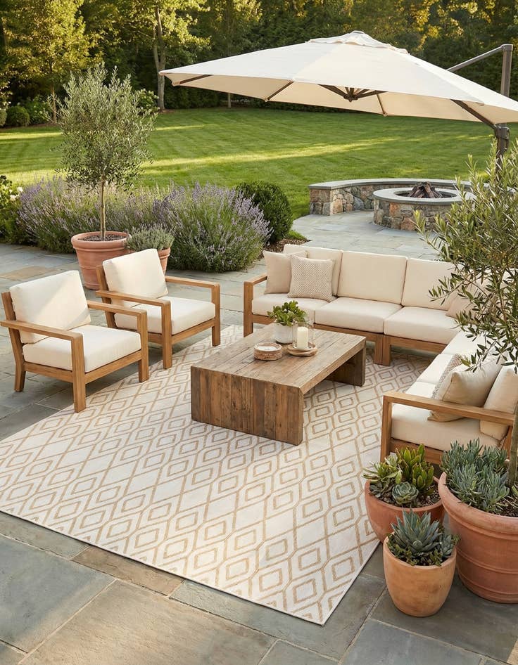 Detail image of 9' x 12'  Washable Jill Zarin Turks and Caicos Indoor / Outdoor Rug