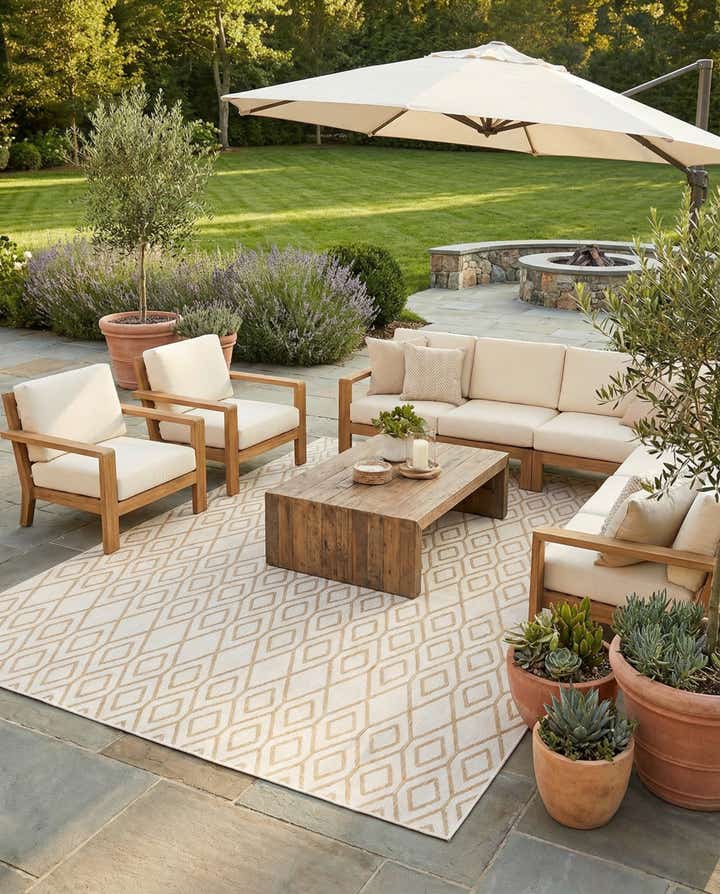 9' x 12' Easy-Clean Jill Zarin Turks and Caicos Indoor / Outdoor Rug