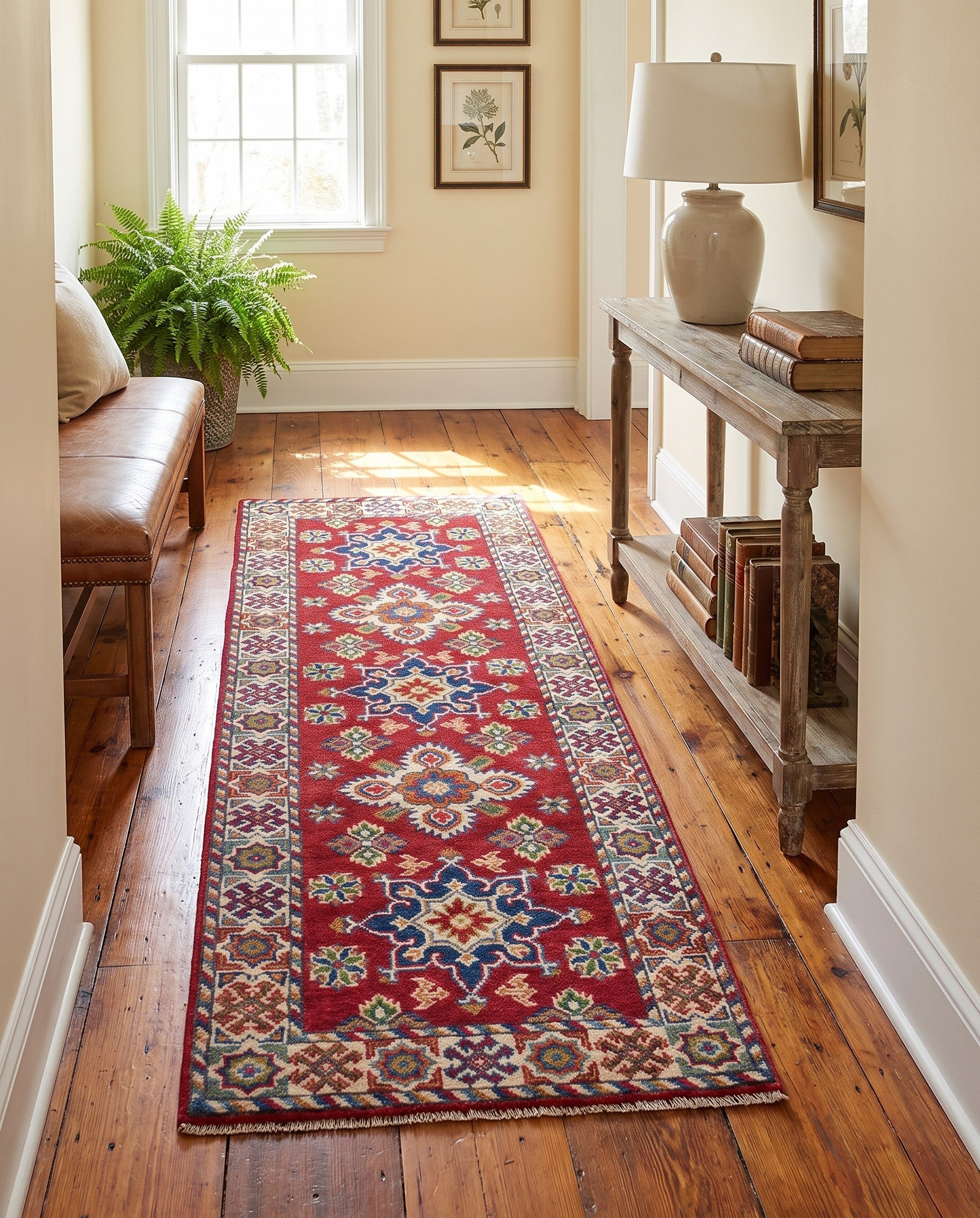 2' x 5' 10 Hand Knotted Kazak Runner Rug