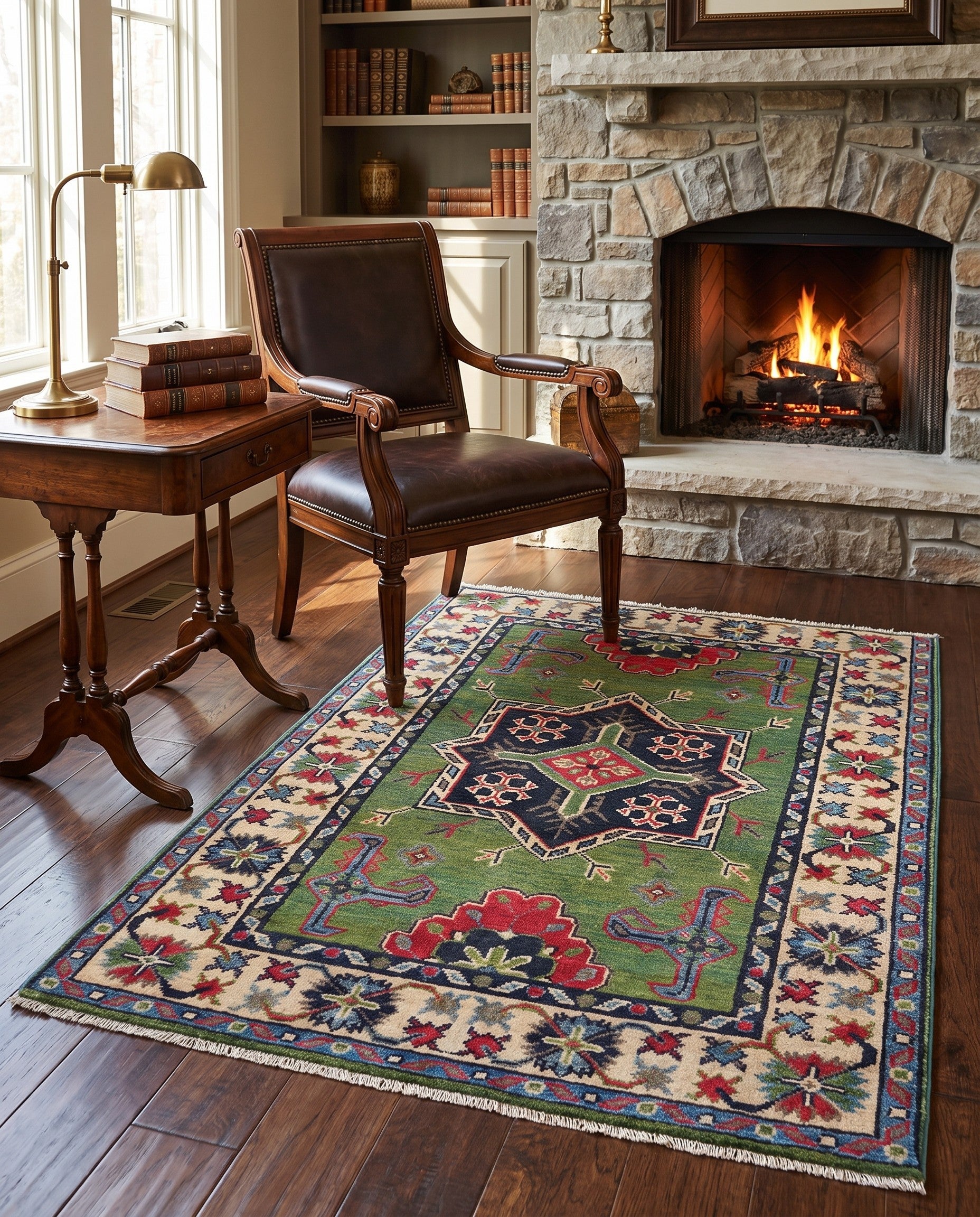 2' 9 x 4' 1 Hand Knotted Kazak Rug