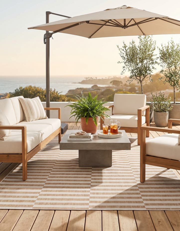 6' x 9' Easy-Clean Ribbon Indoor / Outdoor...