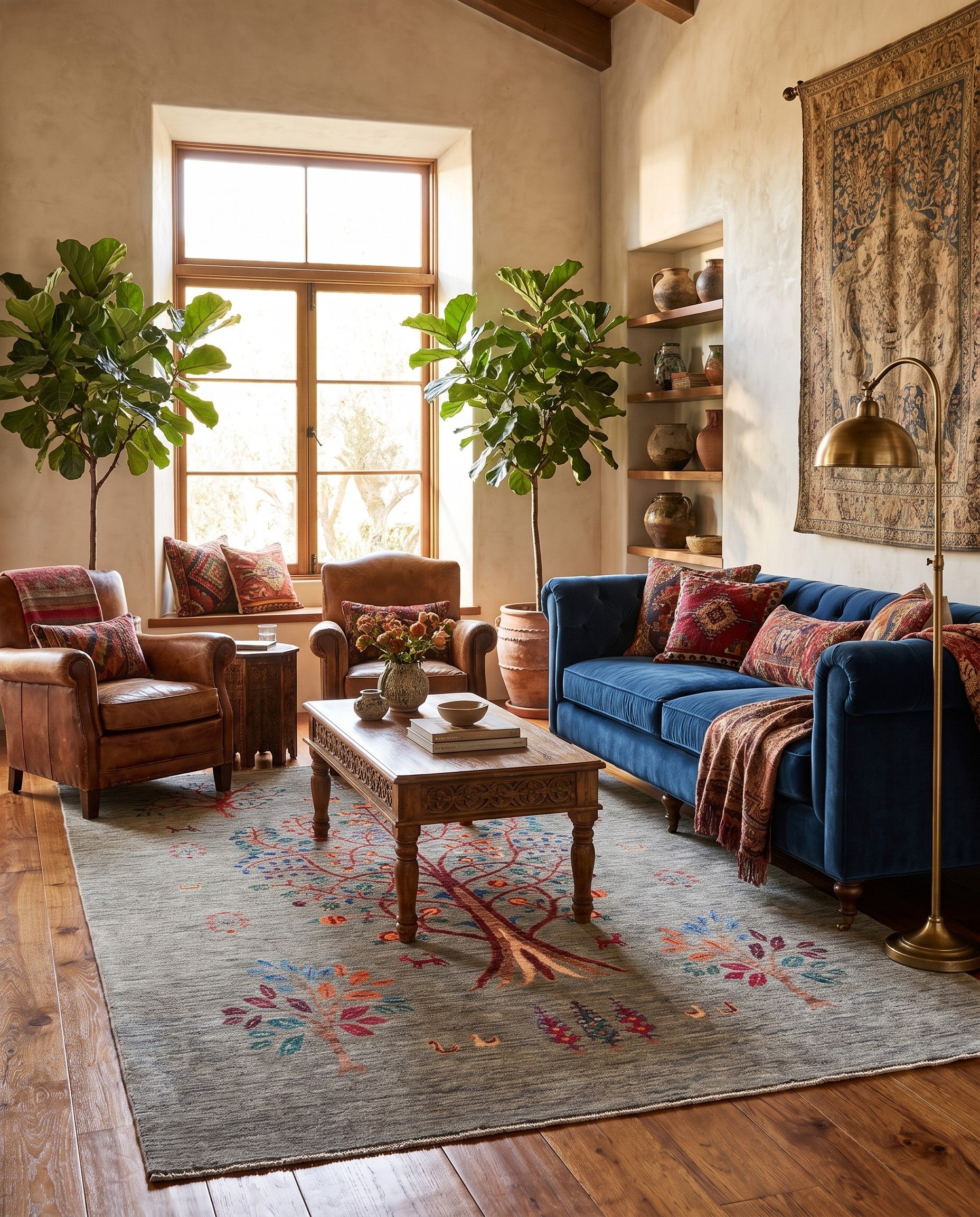 5' 7 x 7' 10 Hand Knotted Ariana Ziegler Rug