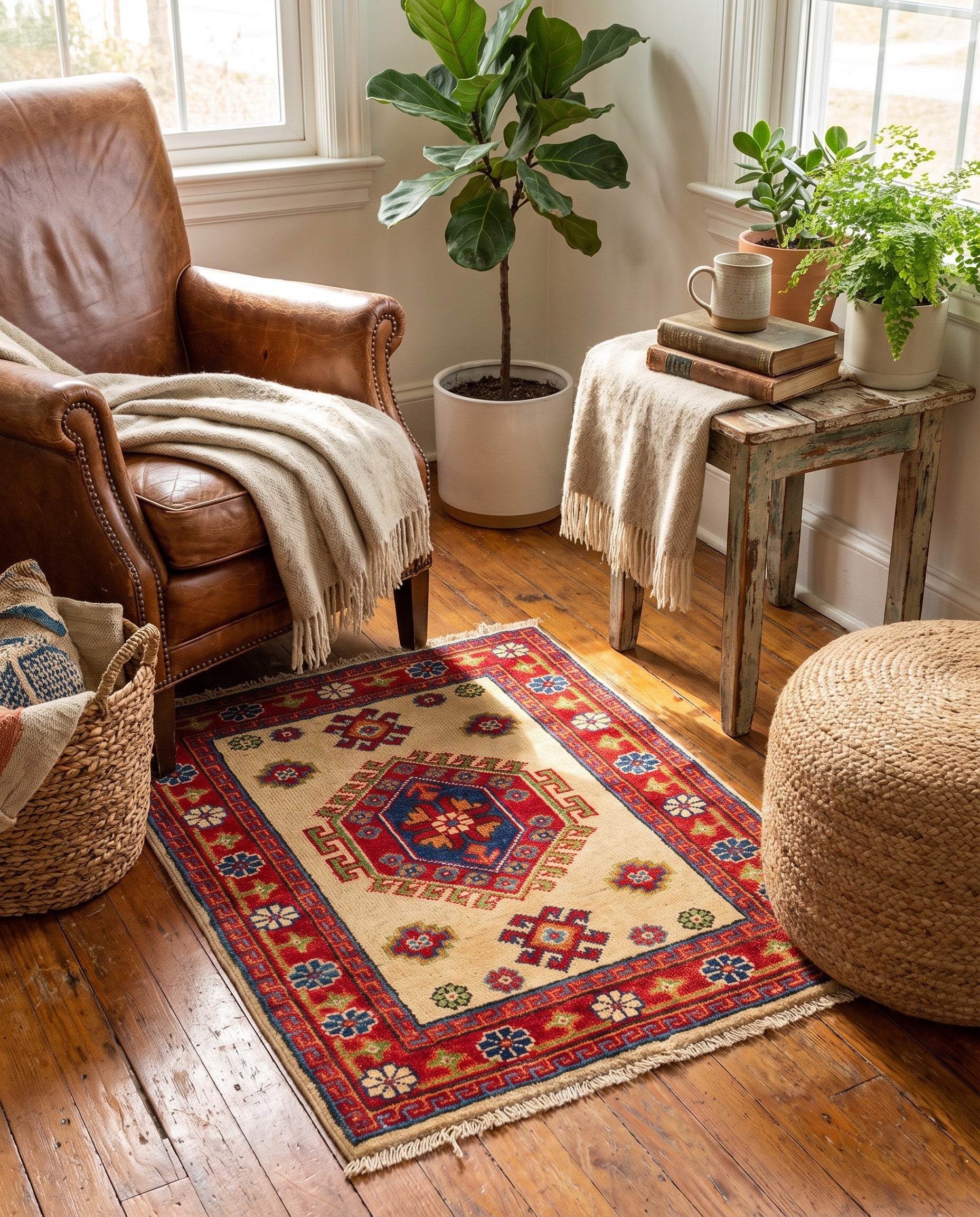 2' 1 x 2' 10 Hand Knotted Kazak Rug