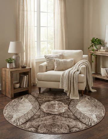 5' 3 x 5' 3 Monte Carlo Round Rug