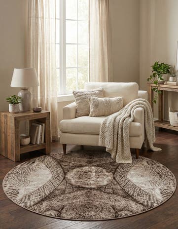 5' 3 x 5' 3 Monaco Round Rug