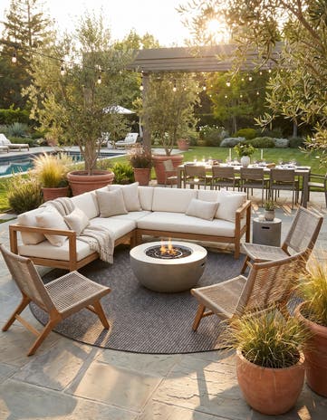 10' x 10' Easy-Clean Checkered Indoor / Outdoor Round Rug