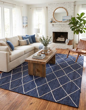 8' x 10' Handmade Braided Jute Rug