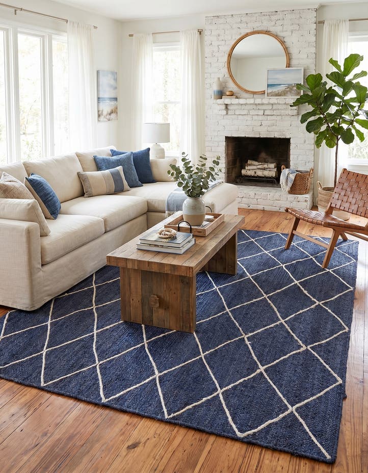 8' x 10' Handmade Braided Jute Rug