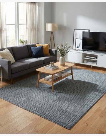 Serenity Blue Textura Designer Rug