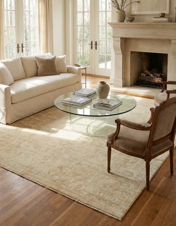 8' 2 x 9' 7 Hand Knotted Oushak Wool Rug