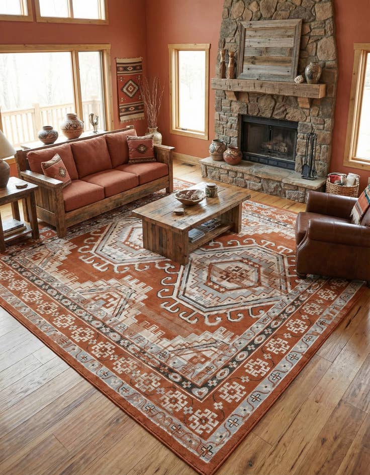 Detail image of 12' x 12' Charlotte Square Rug
