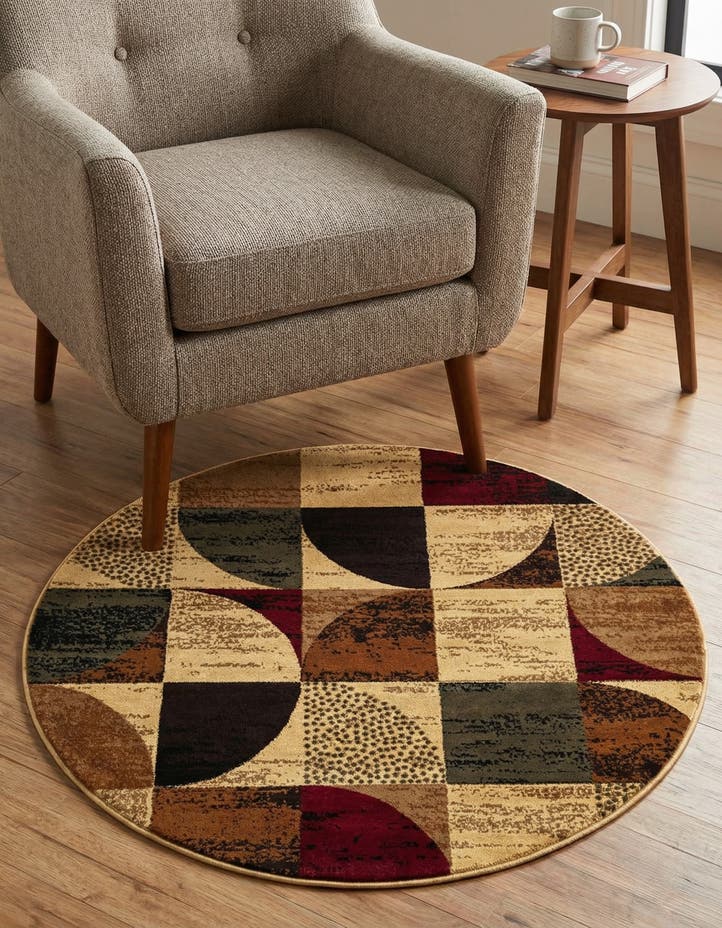 3' 3 x 3' 3 Cafe Round Rug