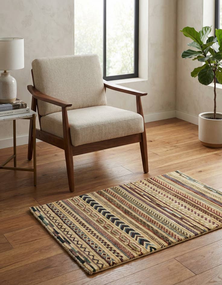 Detail image of 2' 9 x 3' 11 Hand Knotted Modern Ziegler Rug
