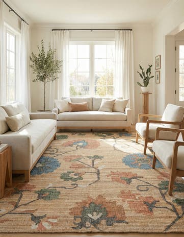 9' x 12' Hand Woven Kala Handwoven Jute Rug