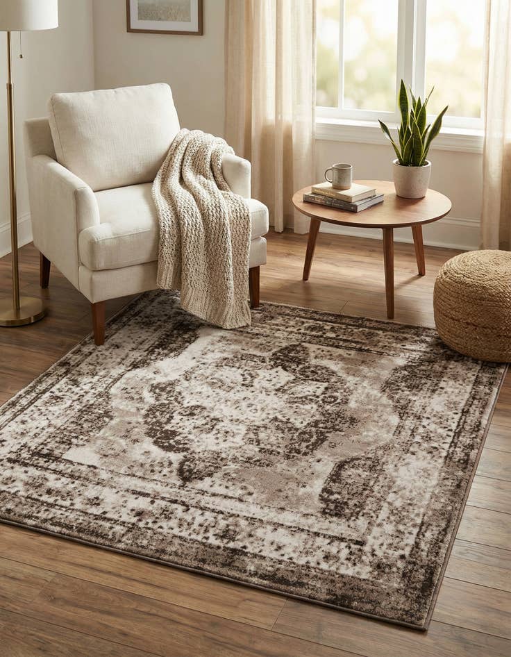 Detail image of 5' 3 x 5' 3 Monte Carlo Square Rug