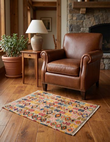 2' 7 x 4' Hand Knotted Balouch Wool Rug