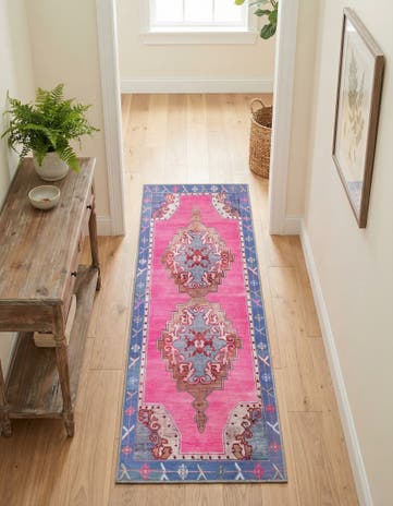 2' x 5' 3 Washable Timeless Runner Rug