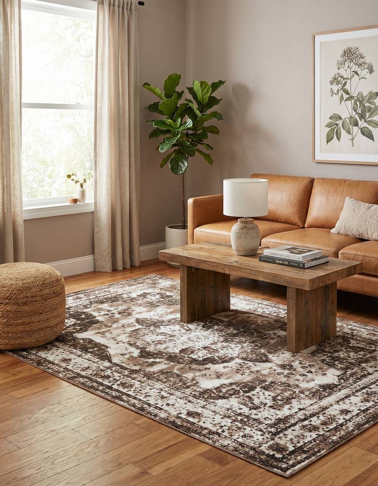 Detail image of 6' x 9' Monaco Rug With Pad Bundle