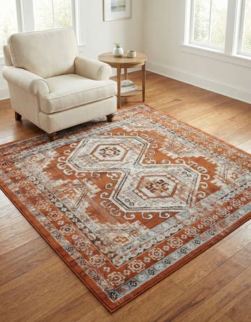 5' 3 x 5' 3 Charlotte Square Rug