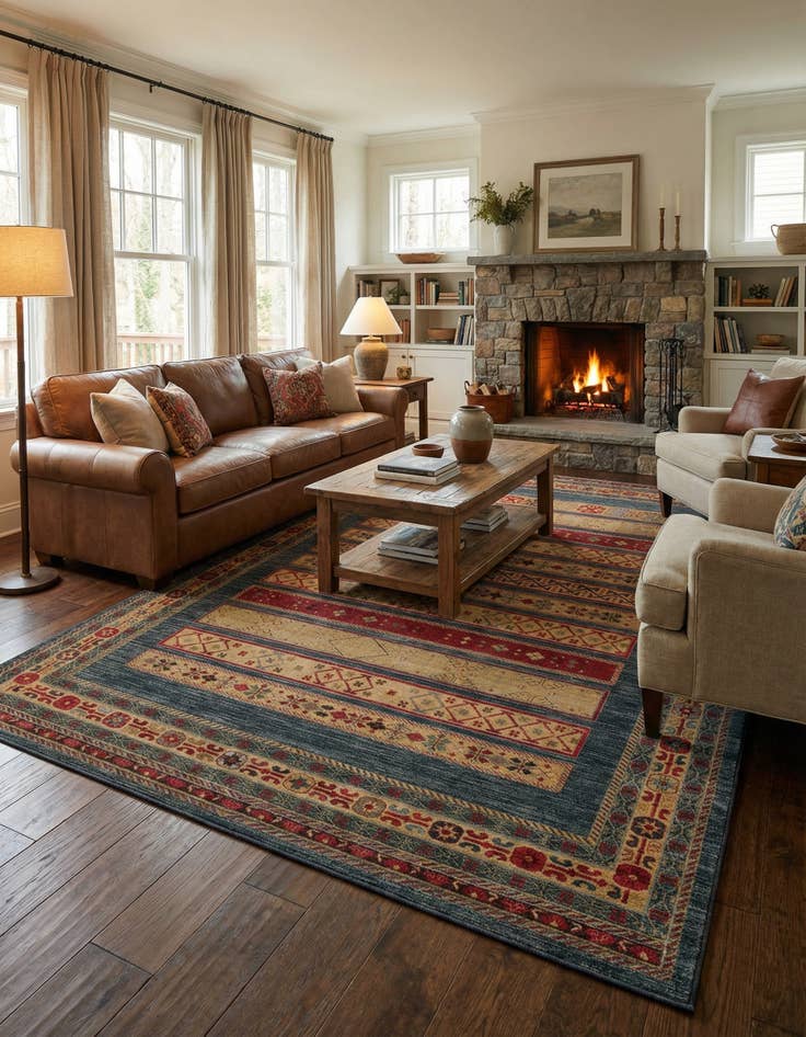 Detail image of 10' x 14' Kashkuli Gabbeh Rug