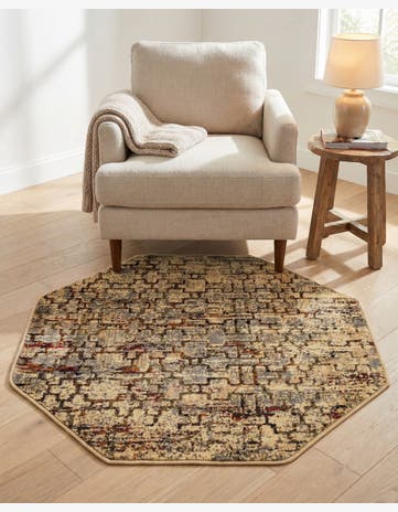 3' x 3' Saturn Octagon Rug