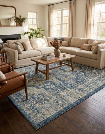Navy Blue Stockholm Rug