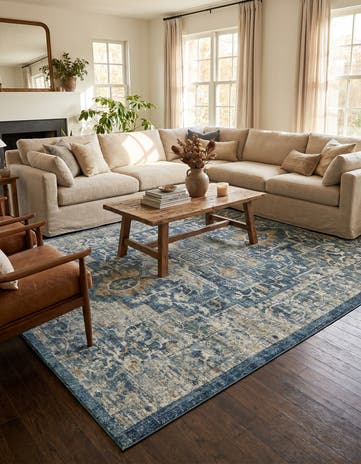 Navy Blue Stockholm Rug