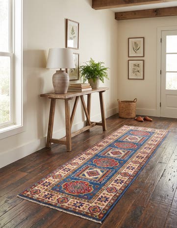2' x 6' Hand Knotted Kazak Runner Rug