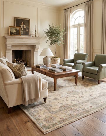 5' 10 x 8' 9 Hand Knotted Ziegler Rug