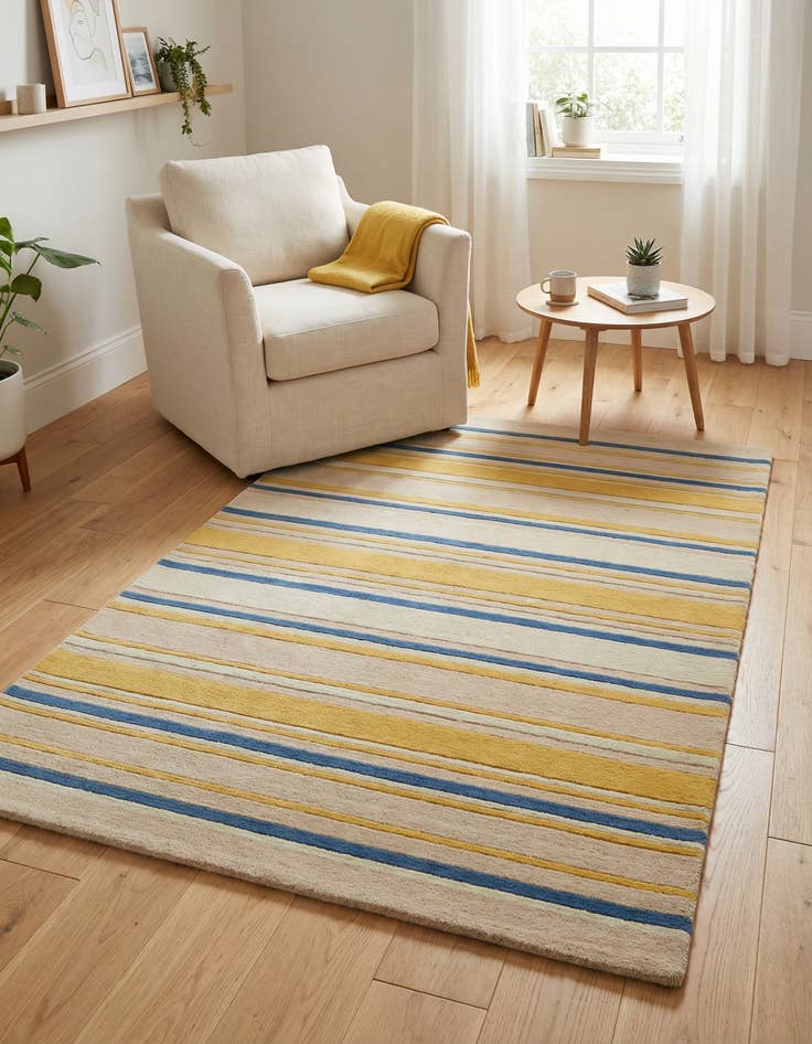 Detail image of 4' x 5' 6 Luna Wool Rug