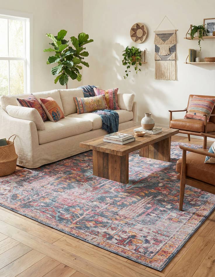 Detail image of 7' 3 x 10' Washable Maahru Rug