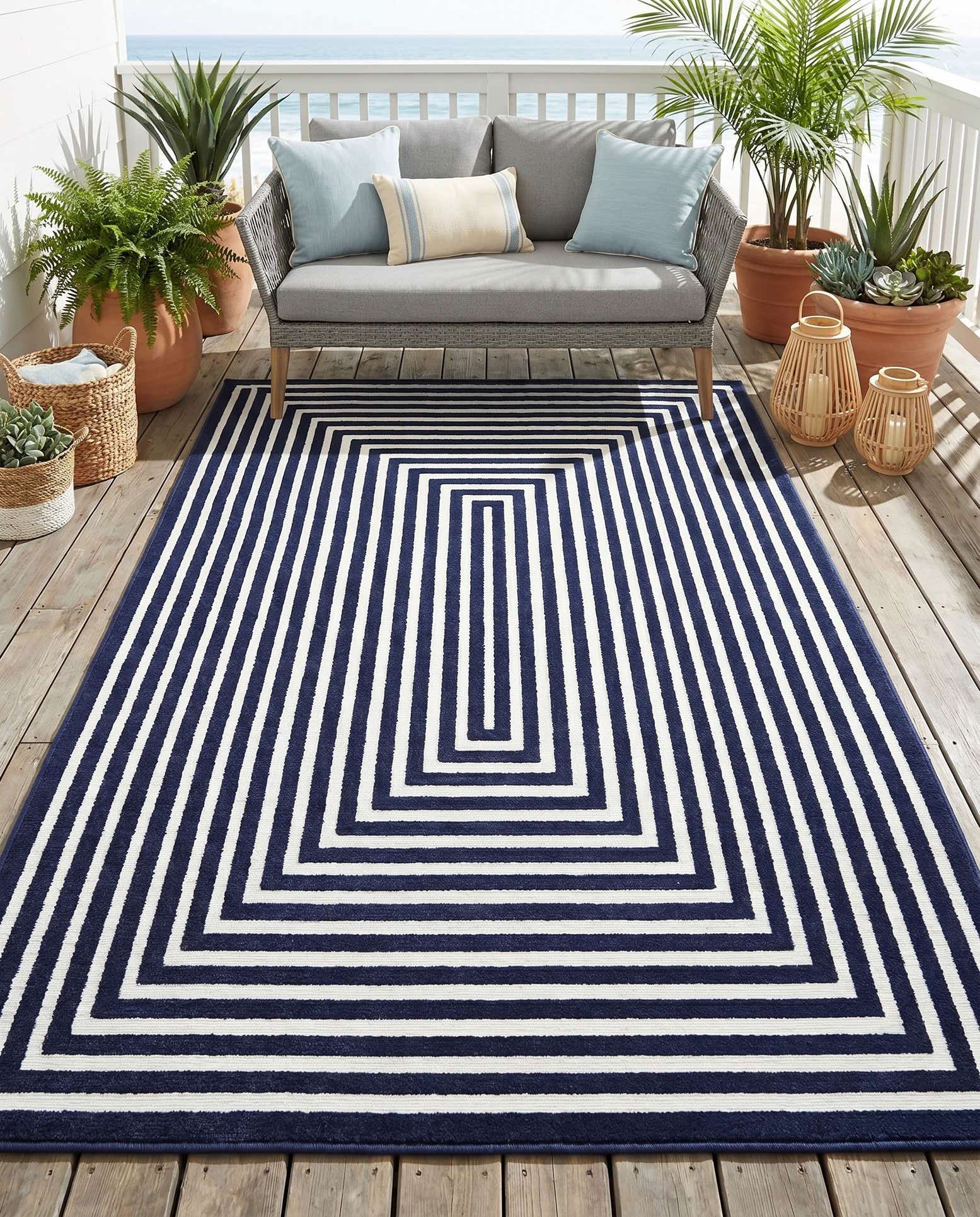 5' x 8' Easy-Clean Sabrina Soto Prescott Indoor / Outdoor Rug