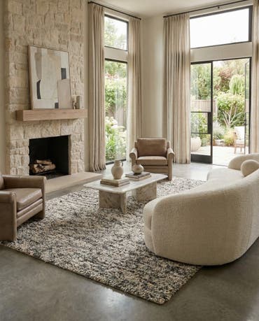  9' x 12'  Hand Woven Haka Deluxe Shag Rug