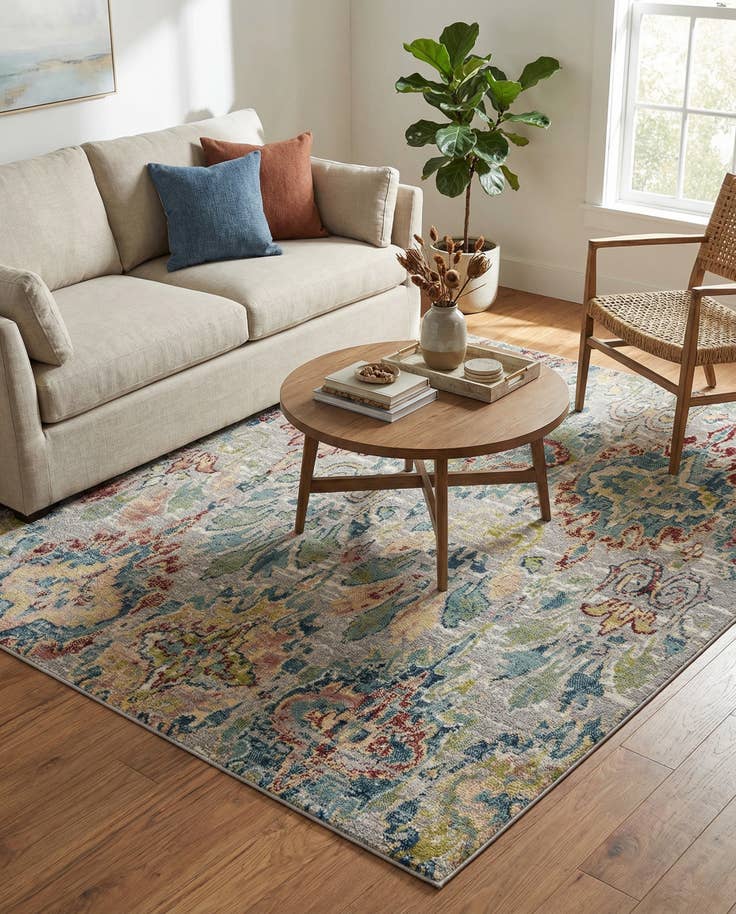 Detail image of 6' x 6' Charleston Square Rug