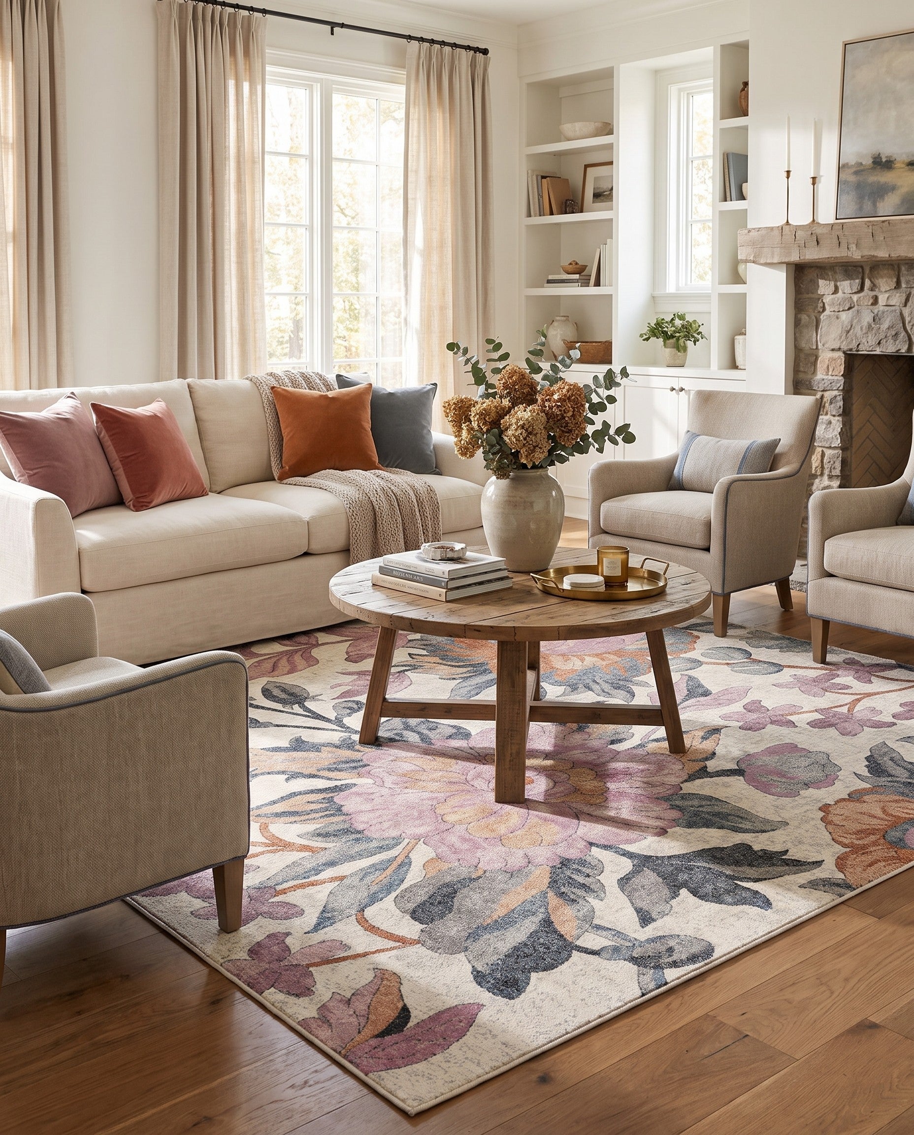 Blossom Square Rug