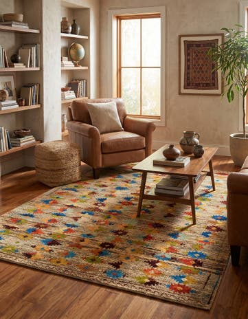 5' 8 x 7' 5 Hand Knotted Balouch Wool Rug