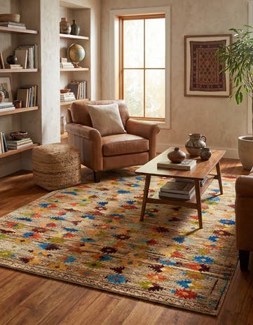 5' 8 x 7' 5 Hand Knotted Balouch Wool Rug