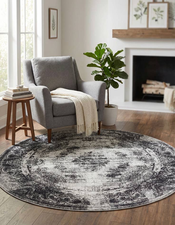 Detail image of 5' 3 x 5' 3 Aarhus Round Rug