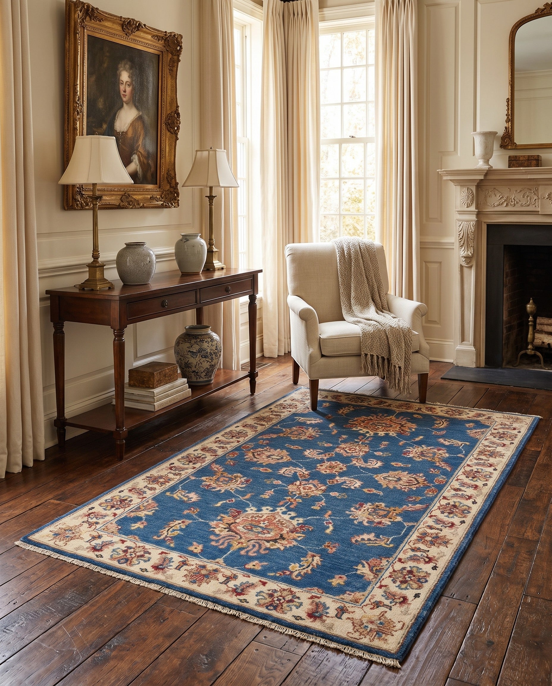 3' x 5' Hand Knotted Ziegler Rug