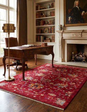 4' 3 x 5' 11 Hand Knotted Ariana Ziegler Rug
