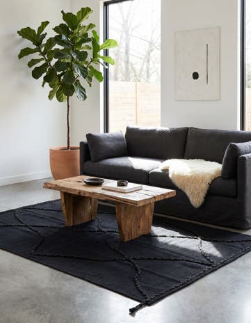 4' 2 x 6' Hand Woven Kilim Modern Wool Rug