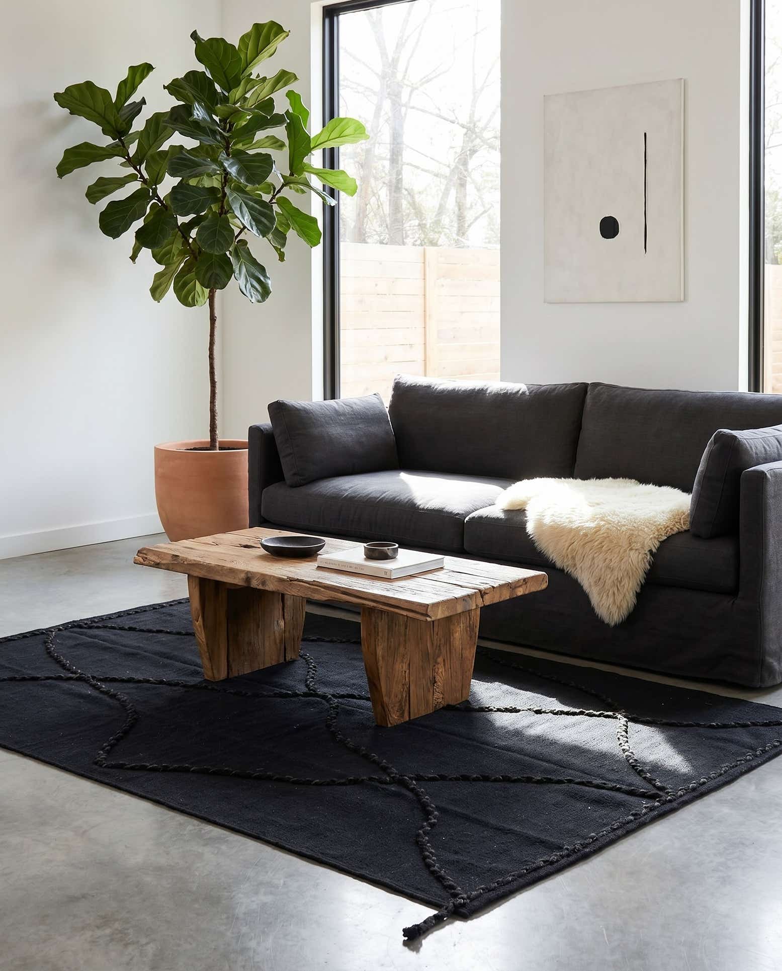 4' 2 x 6' Hand Woven Kilim Modern Wool Rug