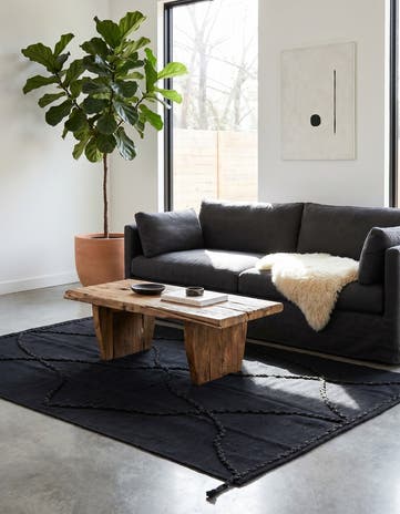 4' 2 x 6' Hand Woven Kilim Modern Wool Rug