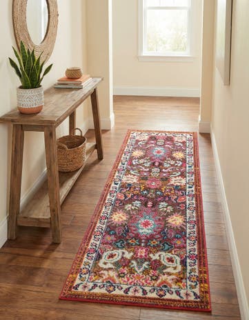 Washable Fleur Runner Rug