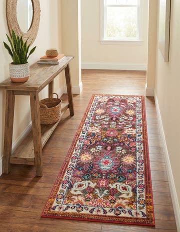 2' 2 x 6' 9 Washable Fleur Runner Rug
