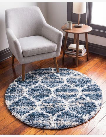 3' 3 x 3' 3 Lagom Shag Round Rug