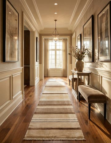 2' 7 x 13' 1 Hand Knotted Darya Wool Runner Rug
