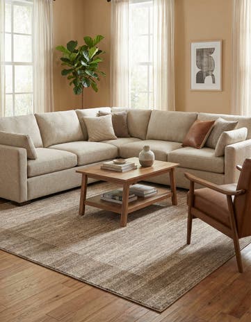 Beige Angelica Square Rug