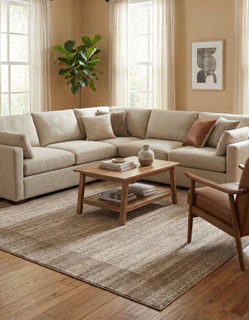 Beige Angelica Square Rug