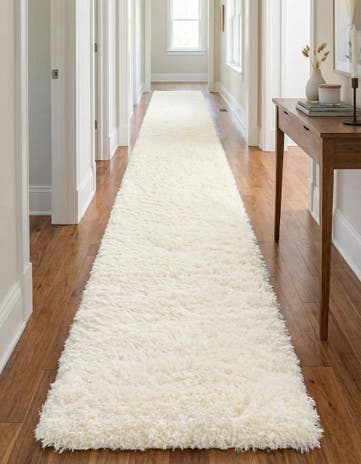 Pearl Infinity Shag Runner Rug